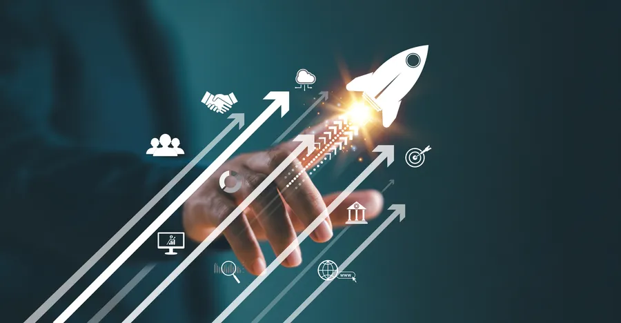 Young professional team having a pizza party