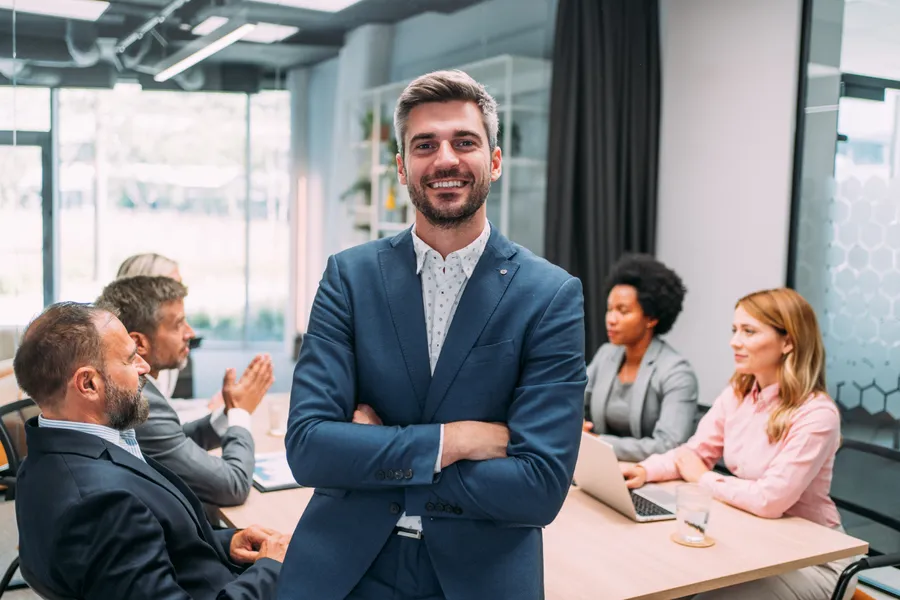 Photo of a happy attractive young professional